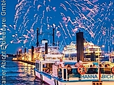 Feuerwerksfahrt auf der Barkasse