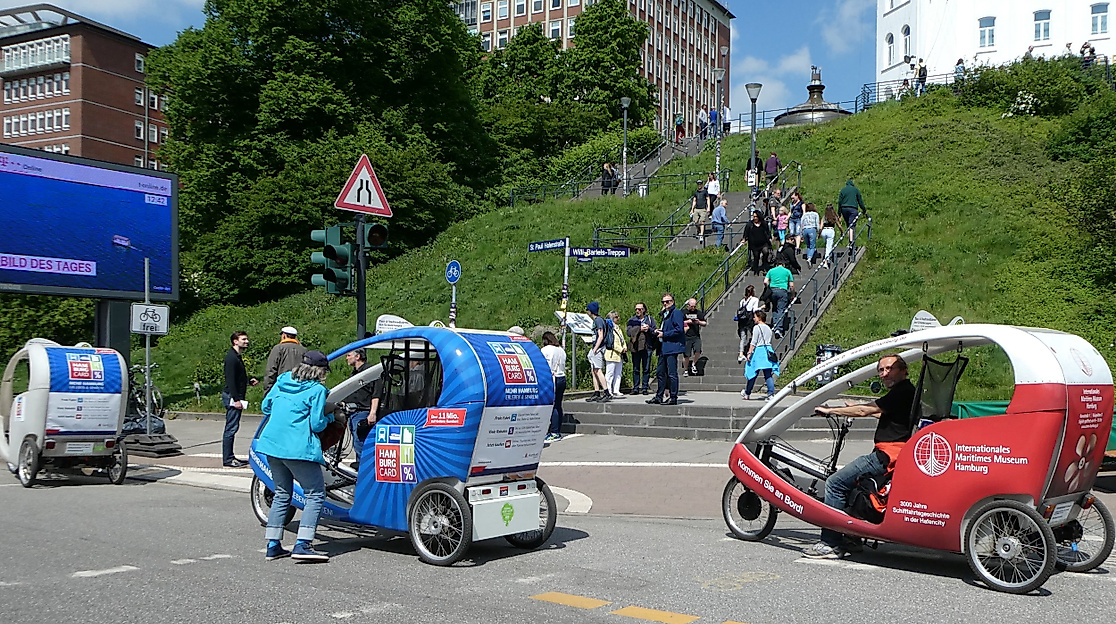 Stadtrundfahrt per E-Rikscha & Fahrrad
