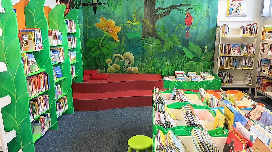 Der Kinderbereich in der Bücherhalle Fuhlsbüttel