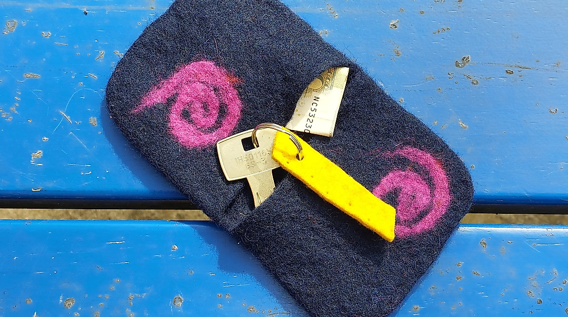 Filzen für Kinder: Klapptäschchen