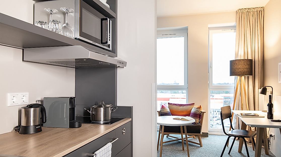 sylc. Apartmenthotel GmbH Hamburg: SECONDARY Kitchenette