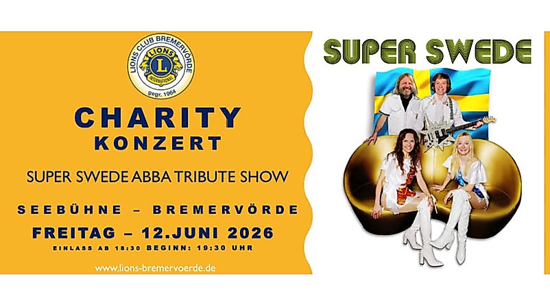 Lions-Open-Air-Konzert – Jubiläumskonzert: SUPER SWEDE – ABBA Tribute Show