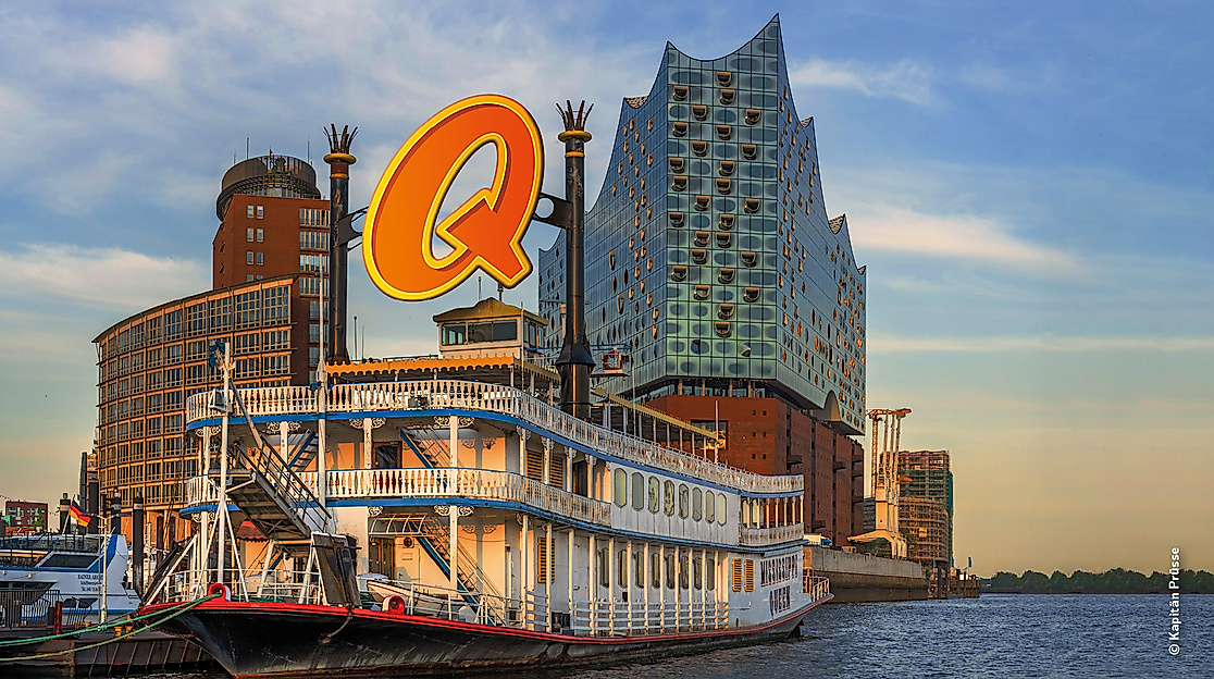 Quatsch Comedy Club Raddampfer Queen auf der Elbe