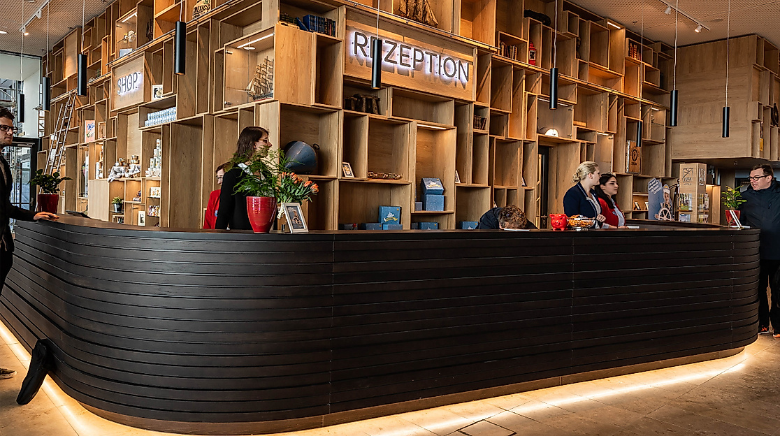 JUFA Hotel Hamburg HafenCity: Rezeption