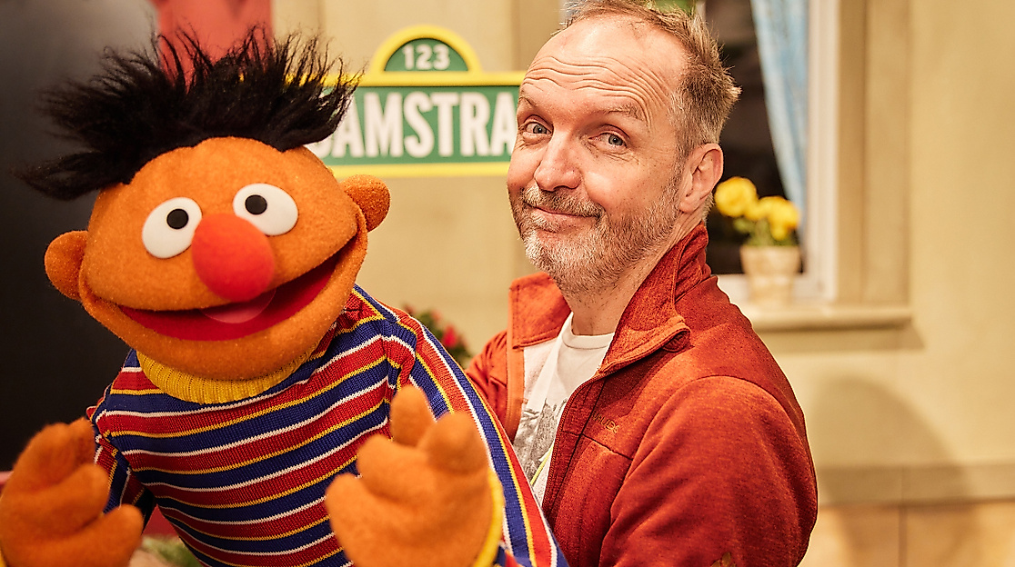 Martin Paas und Ernie aus der "Sesamstraße"