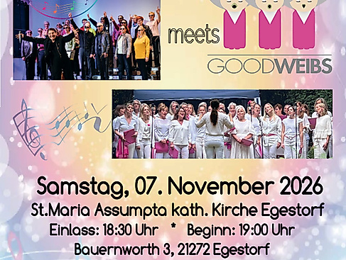 Mitreißendes Doppelkonzert - Popchor Egestorf meets GOODWEIBS