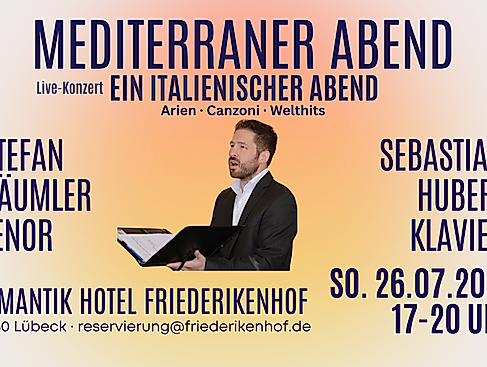 Mediterraner Abend – Live-Konzert „Ein italienischer Abend“