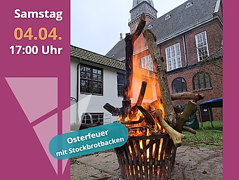 Osterfeuer mit Stockbrotbacken