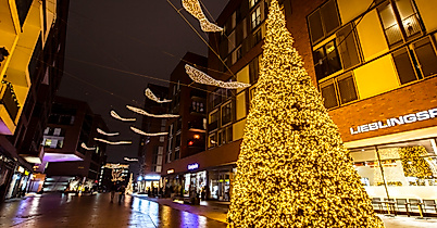 Christmas market at the HafenCity
