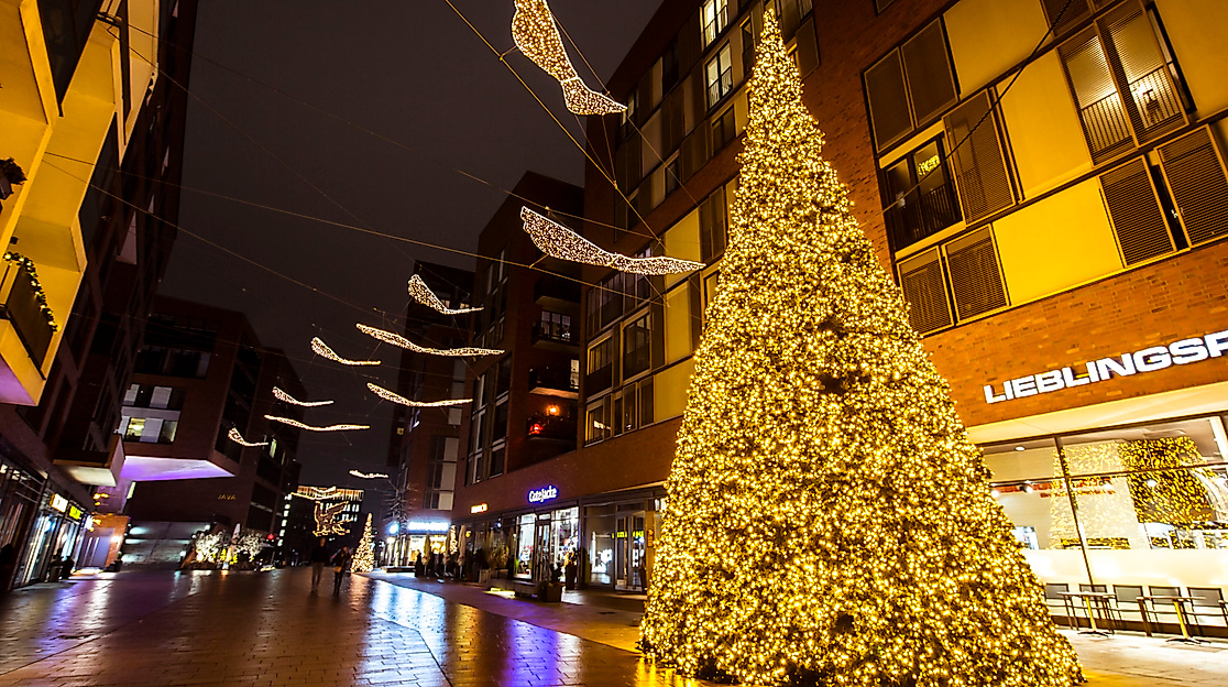 Christmas market at the HafenCity