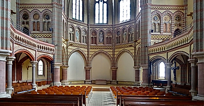Cultural church Altona interior view