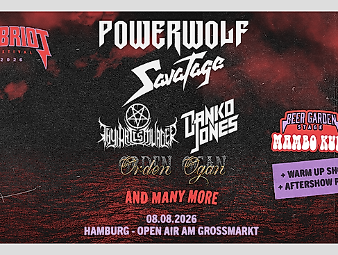 Elbriot Festival 2026 - mit Powerwolf, Savatage und vielen mehr!