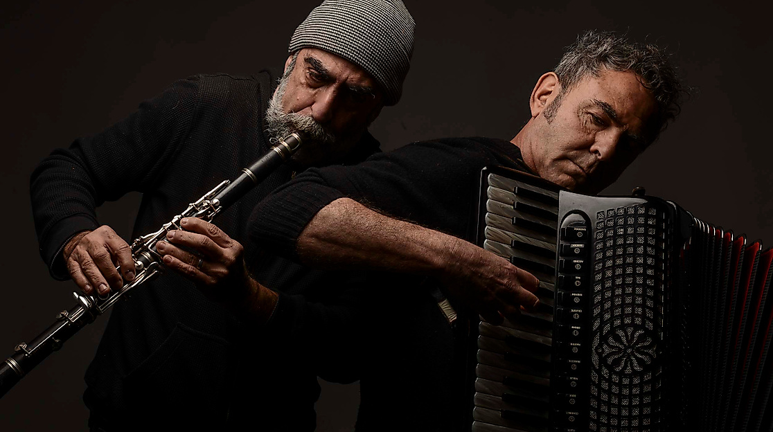 Musikalisches Duo mit Klarinette und Akkordeon