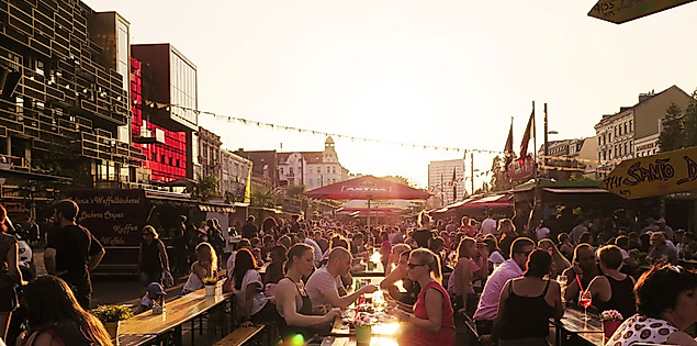 Spielbudenplatz in Hamburg