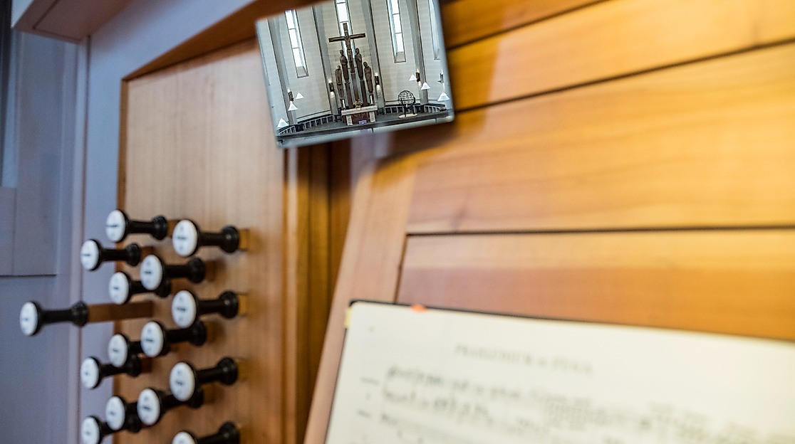 Mühleisen-Orgel in der Kirche am Rockenhof