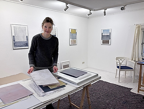 Simone Distler im Atelier