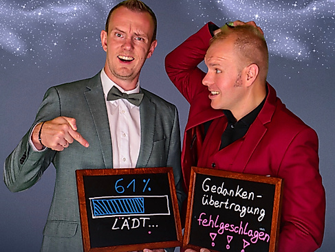 Die Zauberkünstler Dr. Horst Schilling und Jan Phillip Lehmker