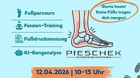 Gut zu(m) Fuß - Gesundheitstag rund um deine Fußgesundheit