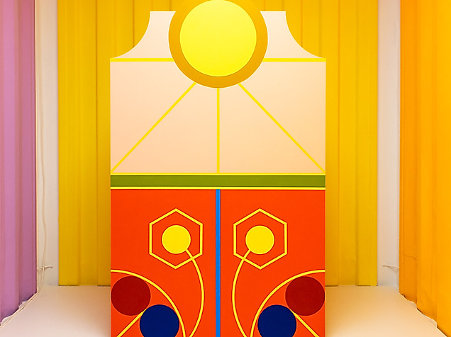 Ana Kostova  Innere Landschaft, 2025, Acryl auf MDF, 175 x 105 cm  Ana Kostova