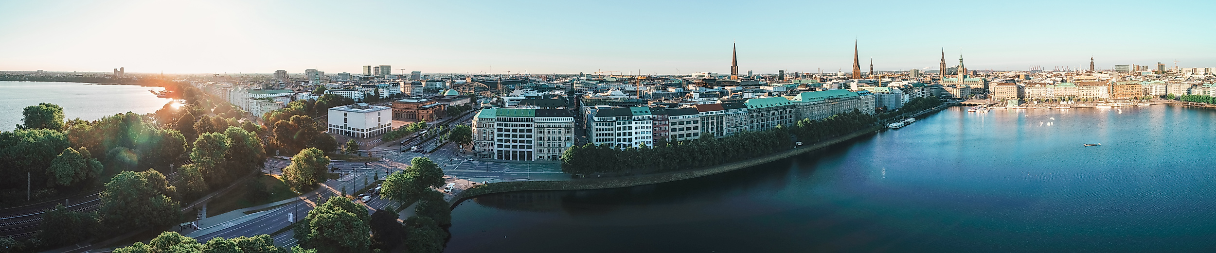 Binnenalster Sonnenaufgang