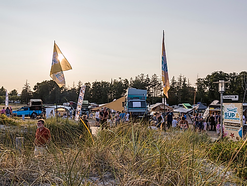 Beach Camp direkt hinter den Dünen