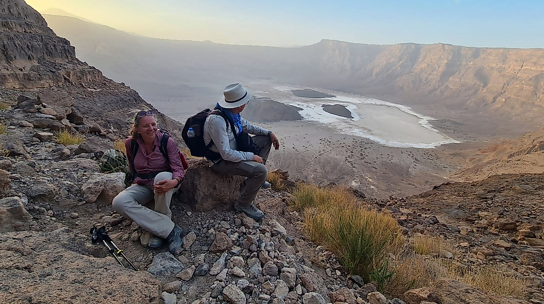 Am Vulkankrater Trou au Natron