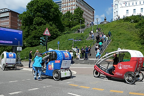 Stadtrundfahrt per E-Rikscha & Fahrrad