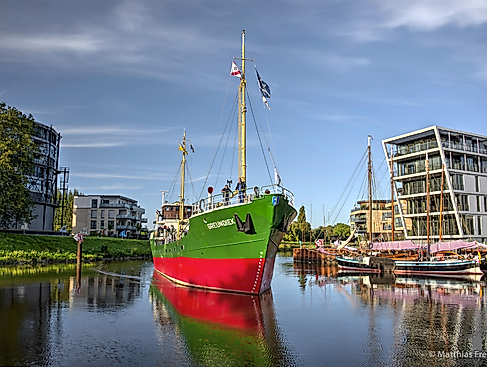 Kurzfahrt auf der Elbe