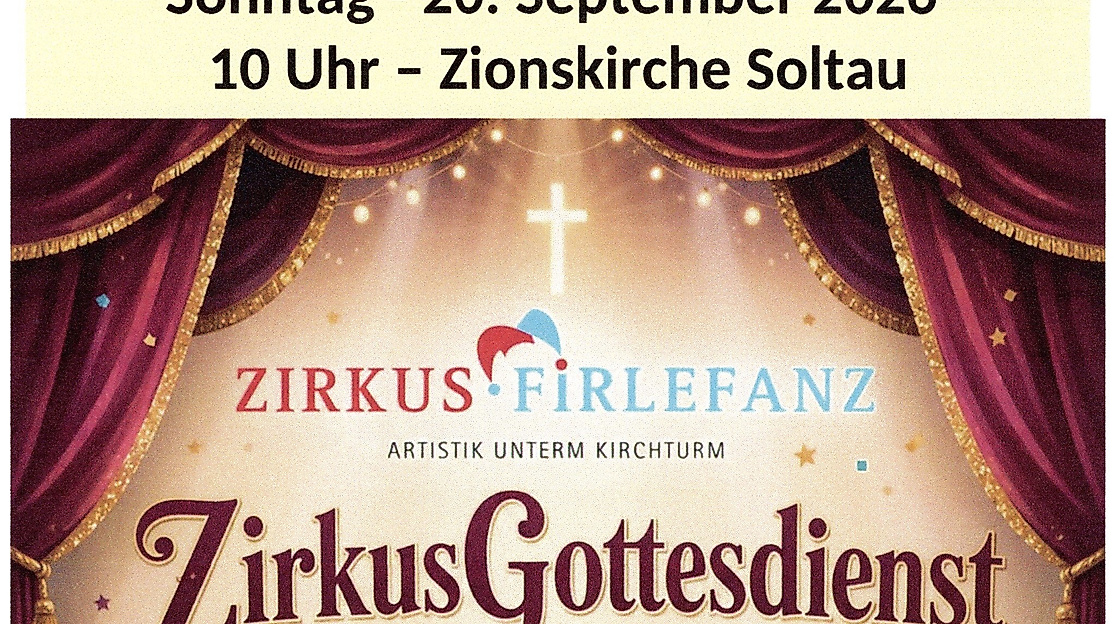 Zehnter in Zion: Zirkus-Gottesdienst