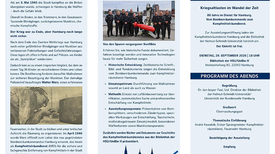 Flyer 80 Jahre Kampfmittelräumdienst 2