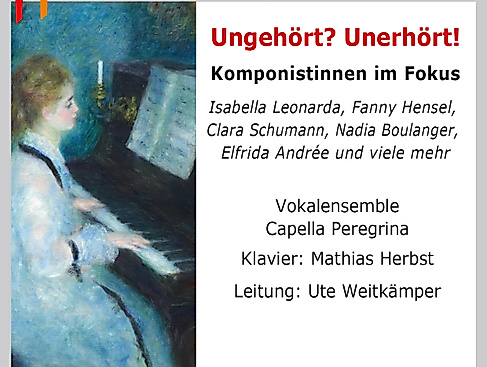 Musik nur von Komponistinnen - präsentiert vom Vokalensemble Capella Peregrina