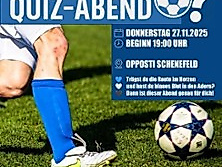Schwarz-Weiss-Blau Fussball-Quiz-Abend