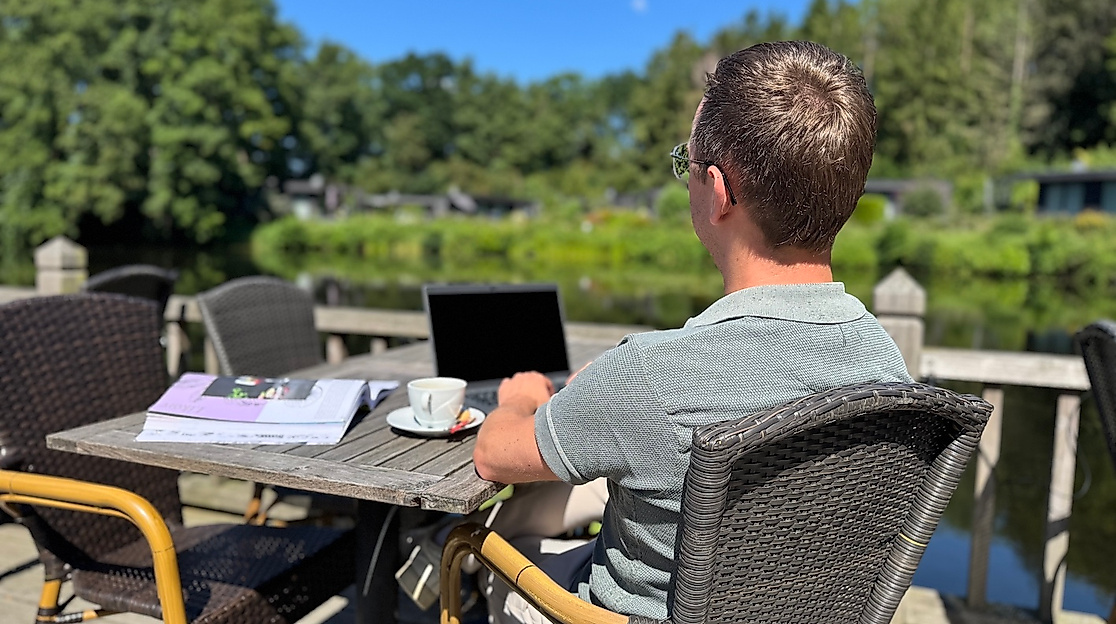 Coworking auf der Terrasse