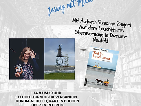 Krimilesung mit Musik auf dem Leuchtturm Obereversand