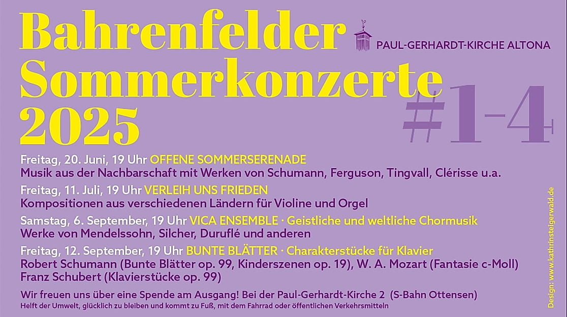 Bahrenfelder Sommerkonzerte 2025