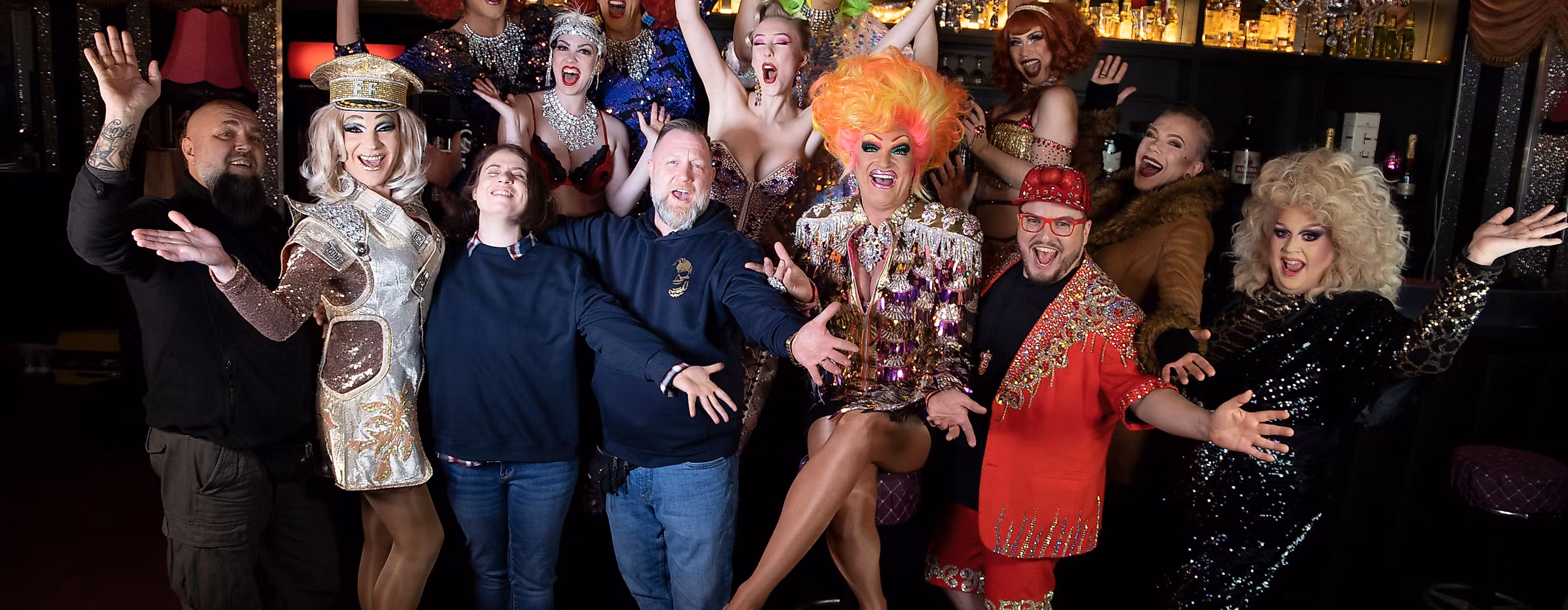 Olivia Jones und Familie im The BUNNY BURLESQUE St. Pauli