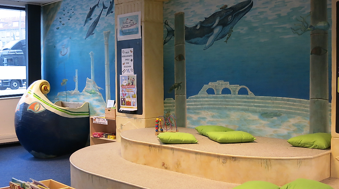 Der Kinderbereich in der Bücherhalle Wandsbek