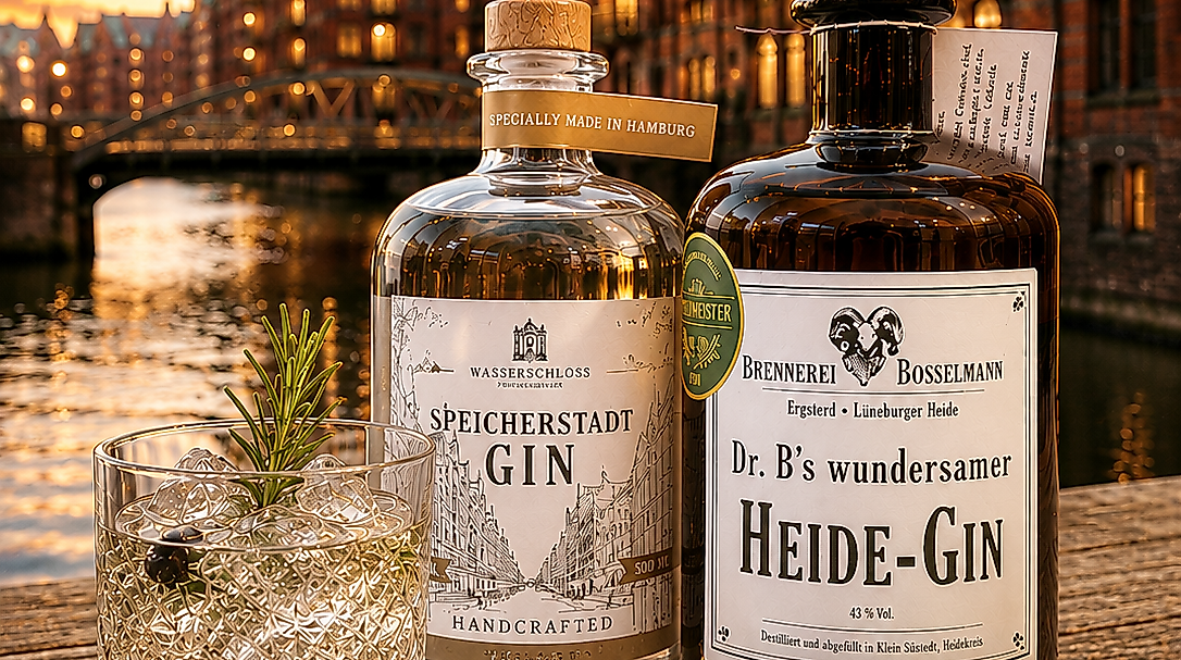 Heide-Gin und Speicherstadt-Gin