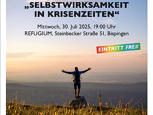 Plakat Calumed Vortrag Selbstwirksamkeit