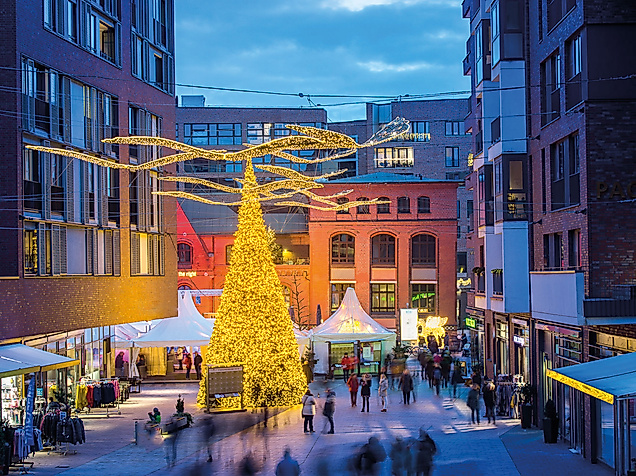 Christmas market at the HafenCity