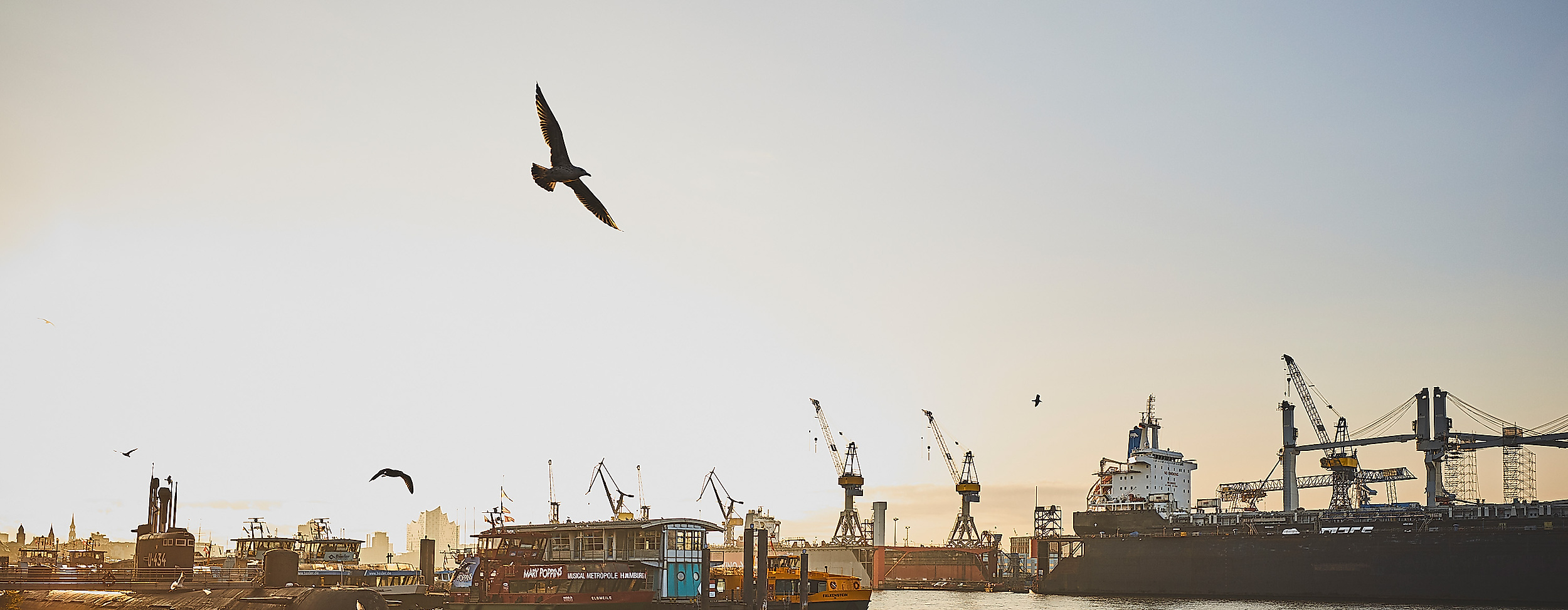 Hamburger Hafen Sonnenaufgang