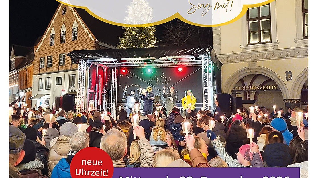 "Lüneburg singt Weihnachtslieder - Sing mit!" am Vorweihnachtsabend