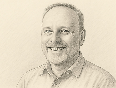 the work - ich in Bleistift