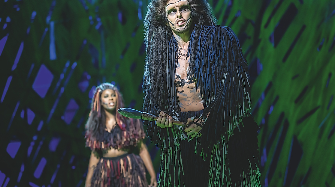Tarzan Musical Hamburg Szenenbild Kala und Kerchak