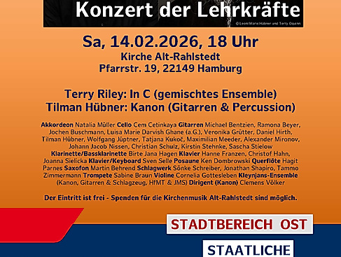Flyer Konzert der Lehrkräfte