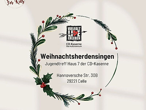 1. Türchen im „Lebendigen Adventskalender For Kids“: Weihnachtsherdensingen in der CD-Kaserne