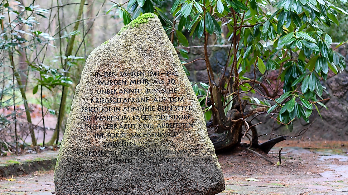 Gedenkstein für russische Kriegsgefangene