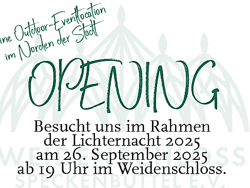 Weidenschloss öffnet zur Lichternacht