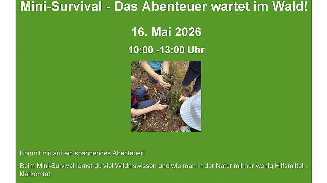 Minisurvival - das Abenteuer wartet im Wald!