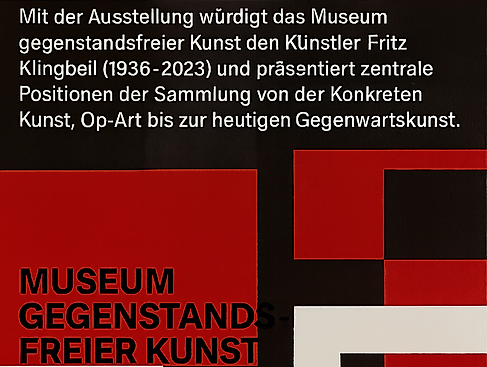 Fritz Klingbeil, Reduktion auf das Wesentliche, Museum gegenstandsfreier Kunst